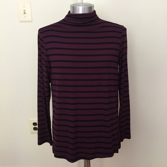 Jones New York striped turtleneck - Picture 1 of 6